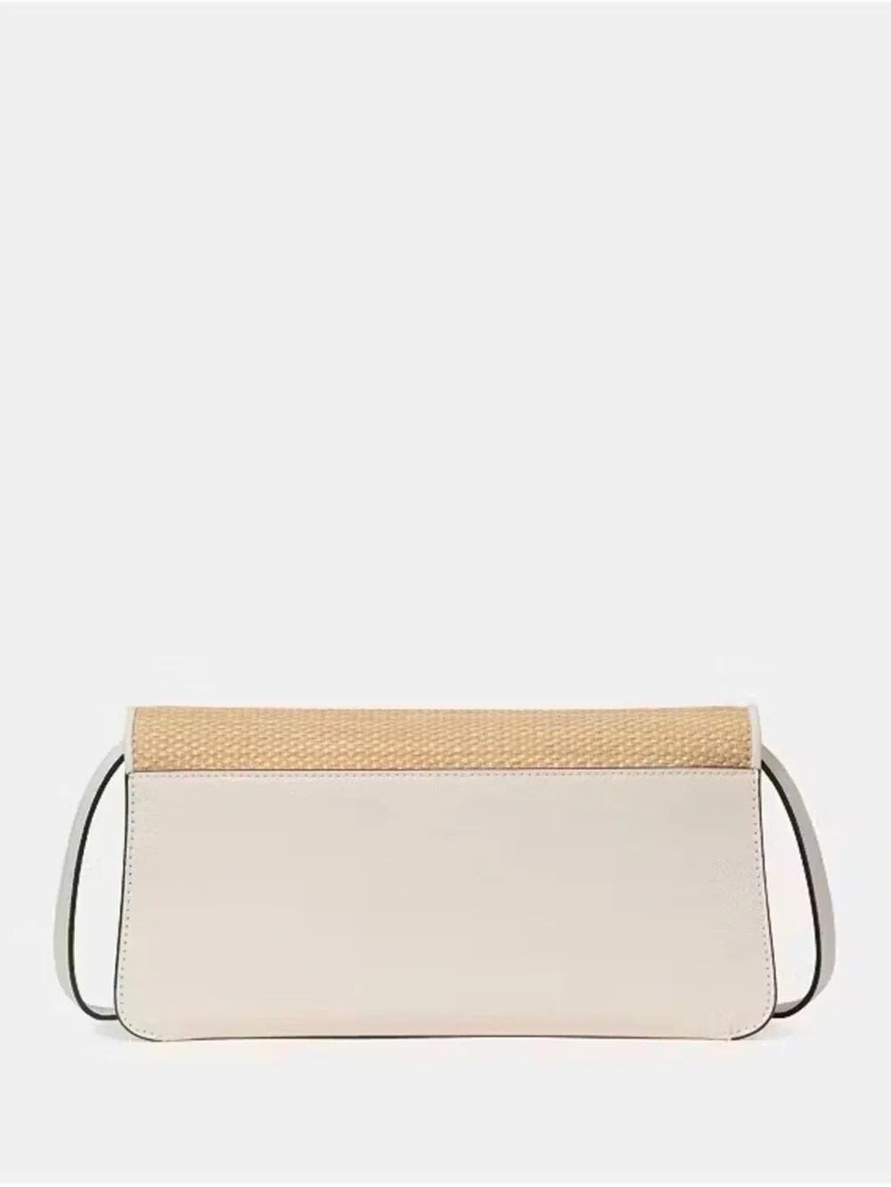 Kate Spade New York Ivy Straw Convertible Flap Crossbody Bag Natural